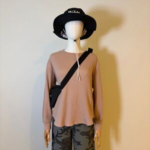 Uniqlo Waffle Knit Long Sleeve Tee - Size S